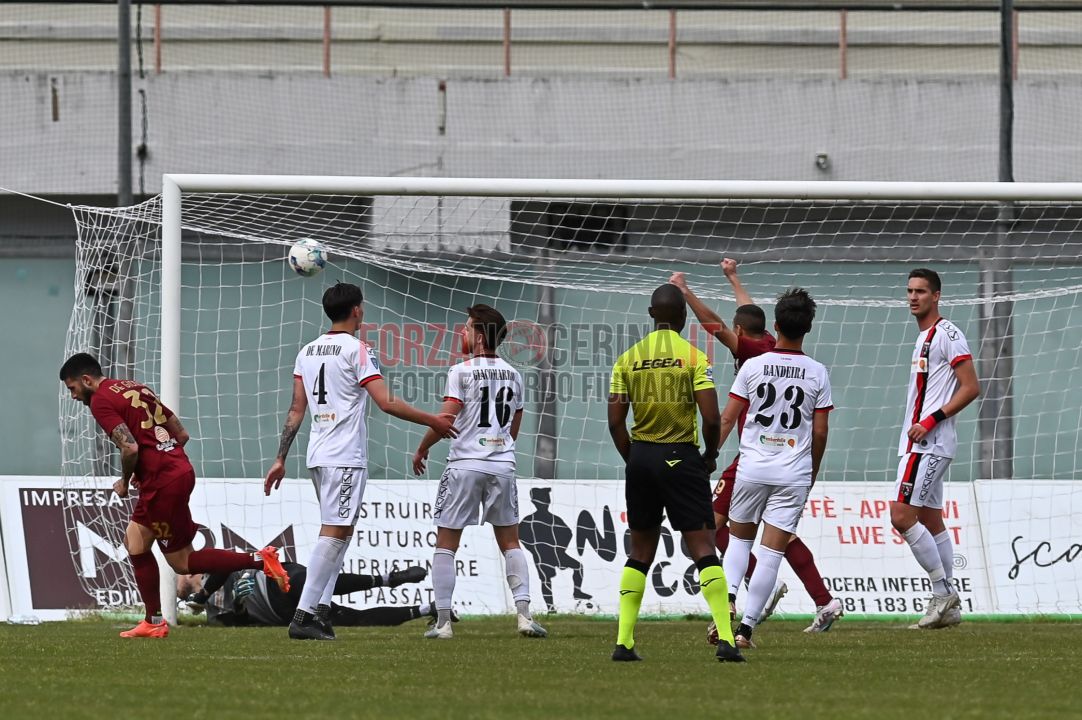 NOCERINA-NARDÒ 1-3: ai rossoneri non basta il cuore, i salentini mettono la freccia